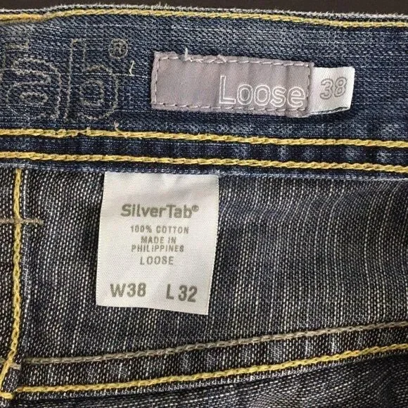 Silver tab Jeans mens size 38/32